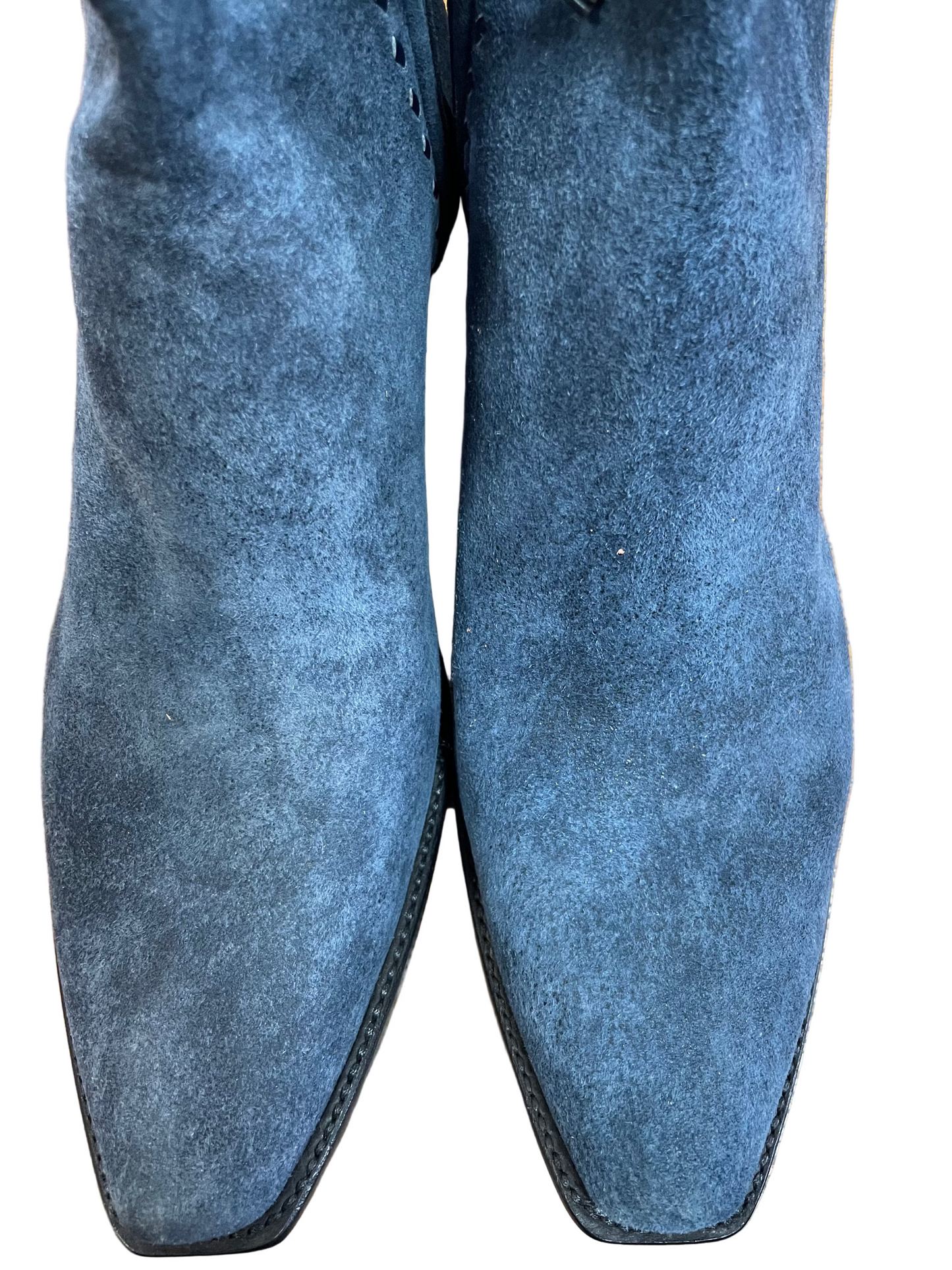 Aged Blue Lambsuede Zorro