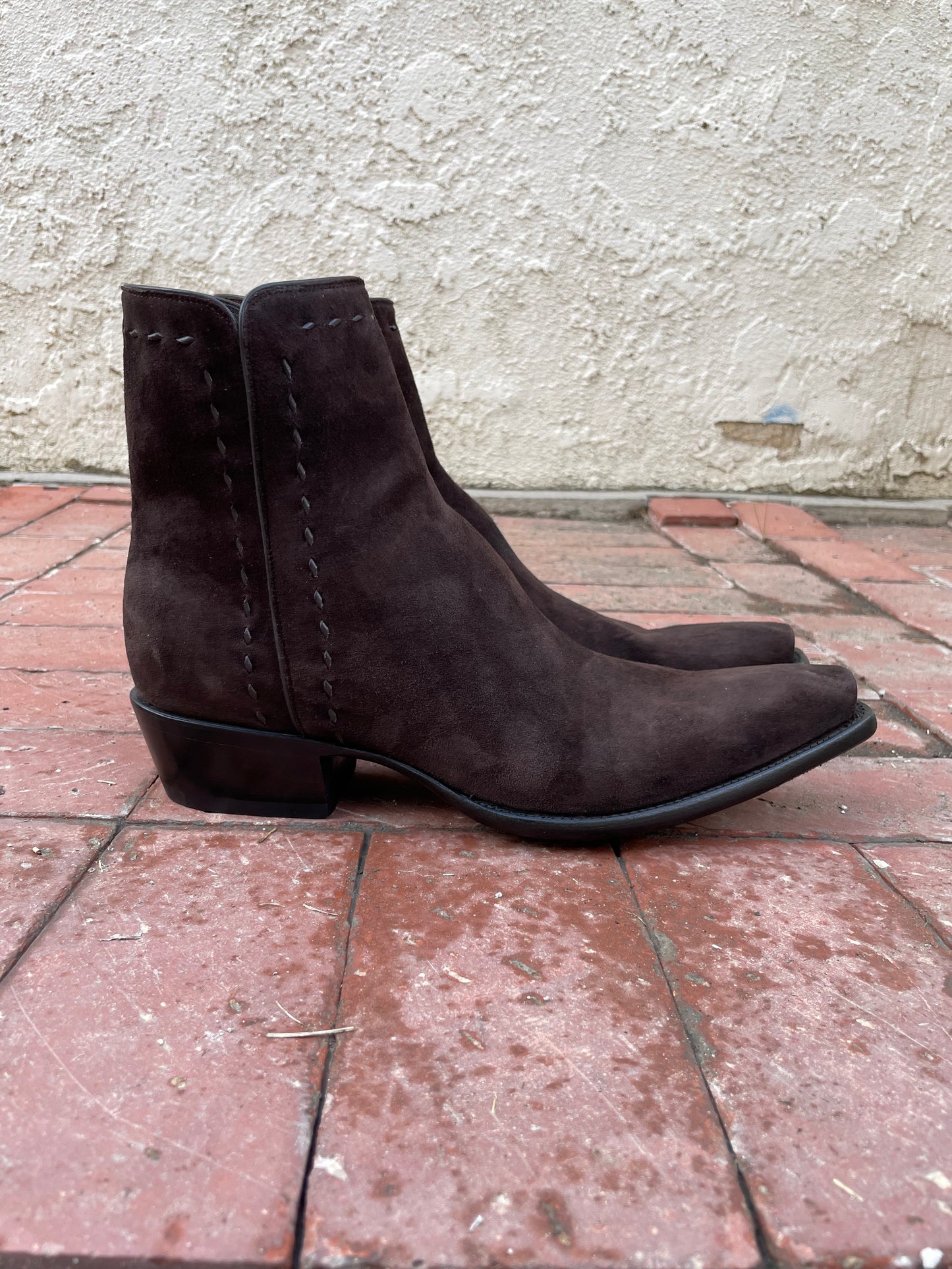 Espresso Suede Et Buckstitch Zorro