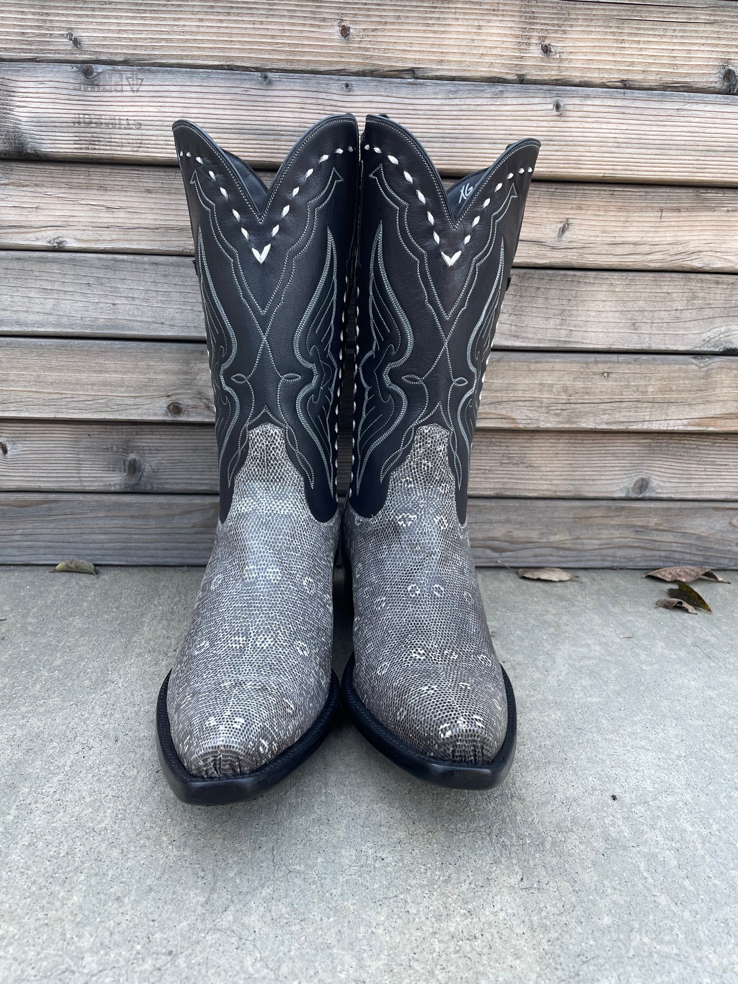 Natural Ringtail Lizard Cowboy Boot