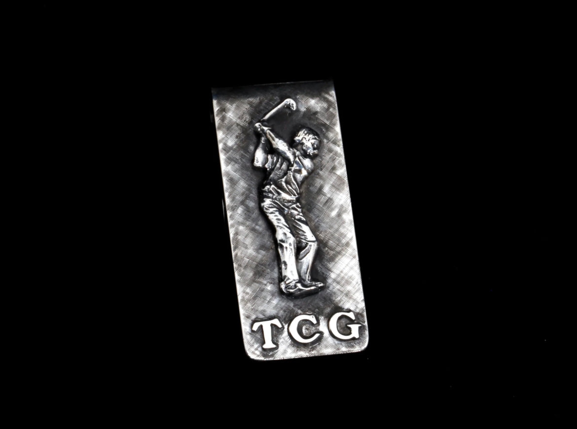 Golfer Money Clip
