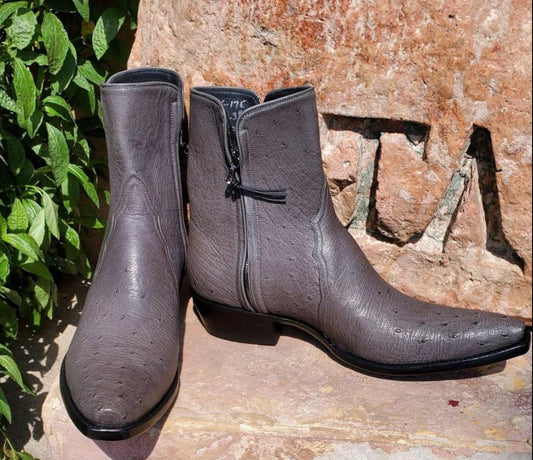 Gris Smooth Ostrich ZG