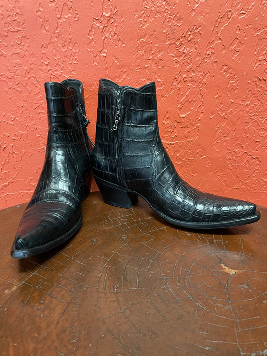 Femme American Alligator Belly Noir ZG