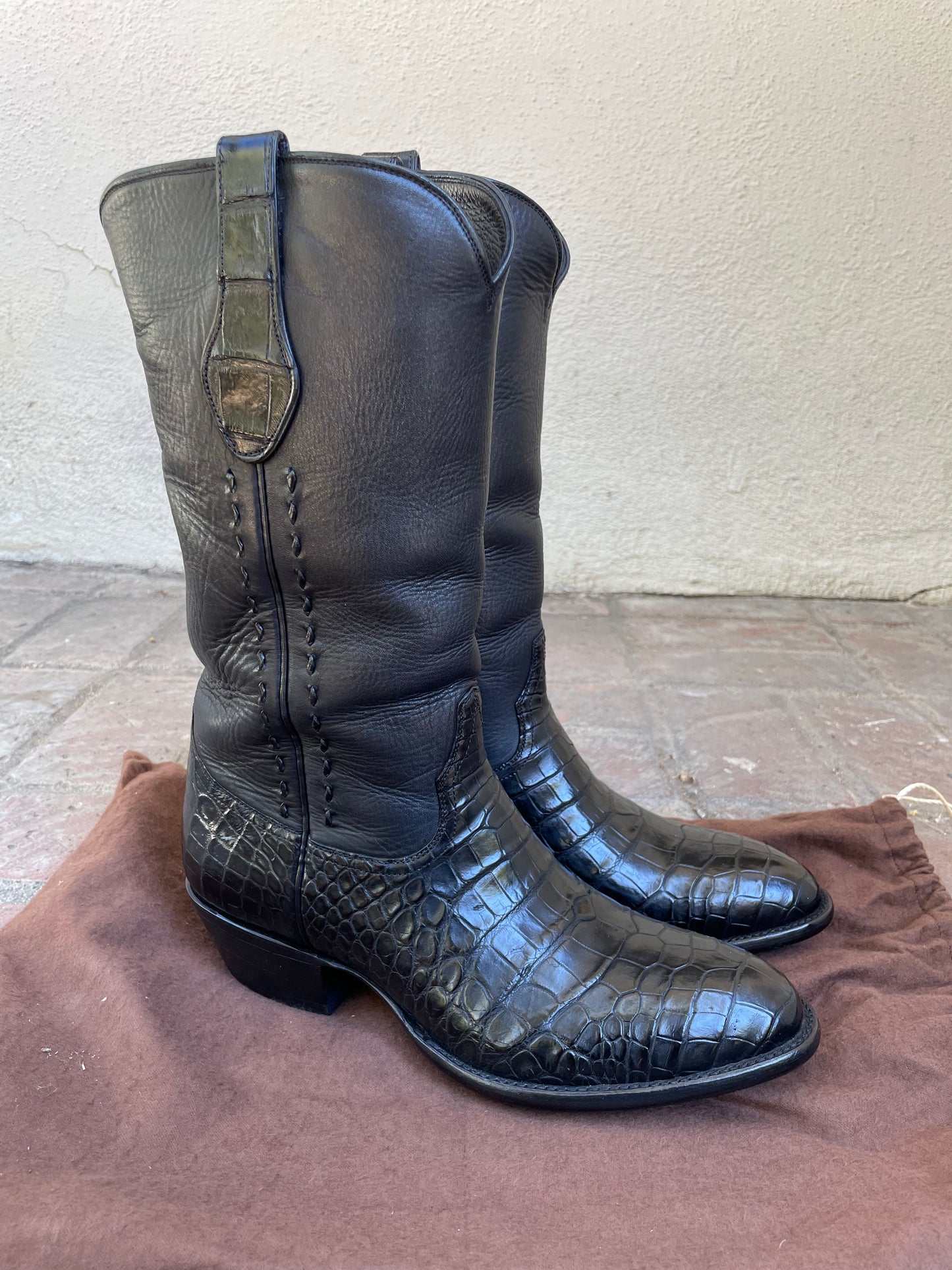 Western Noir Classique American Alligator