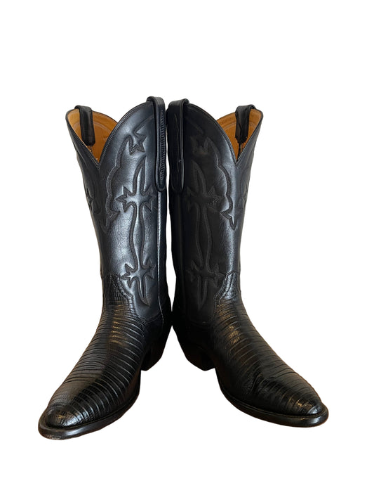 Vintage Teju Lizard Cowgirl in Noir