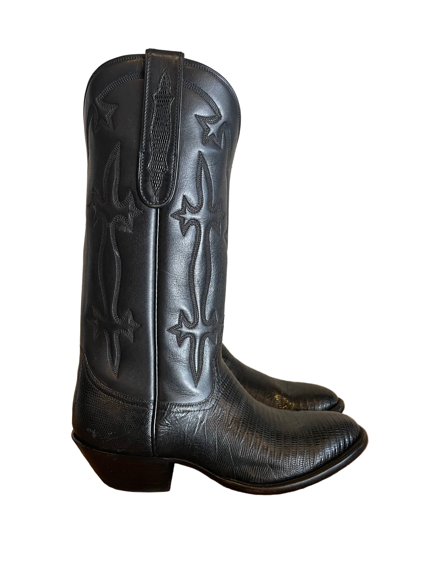 Vintage Teju Lizard Cowgirl in Noir