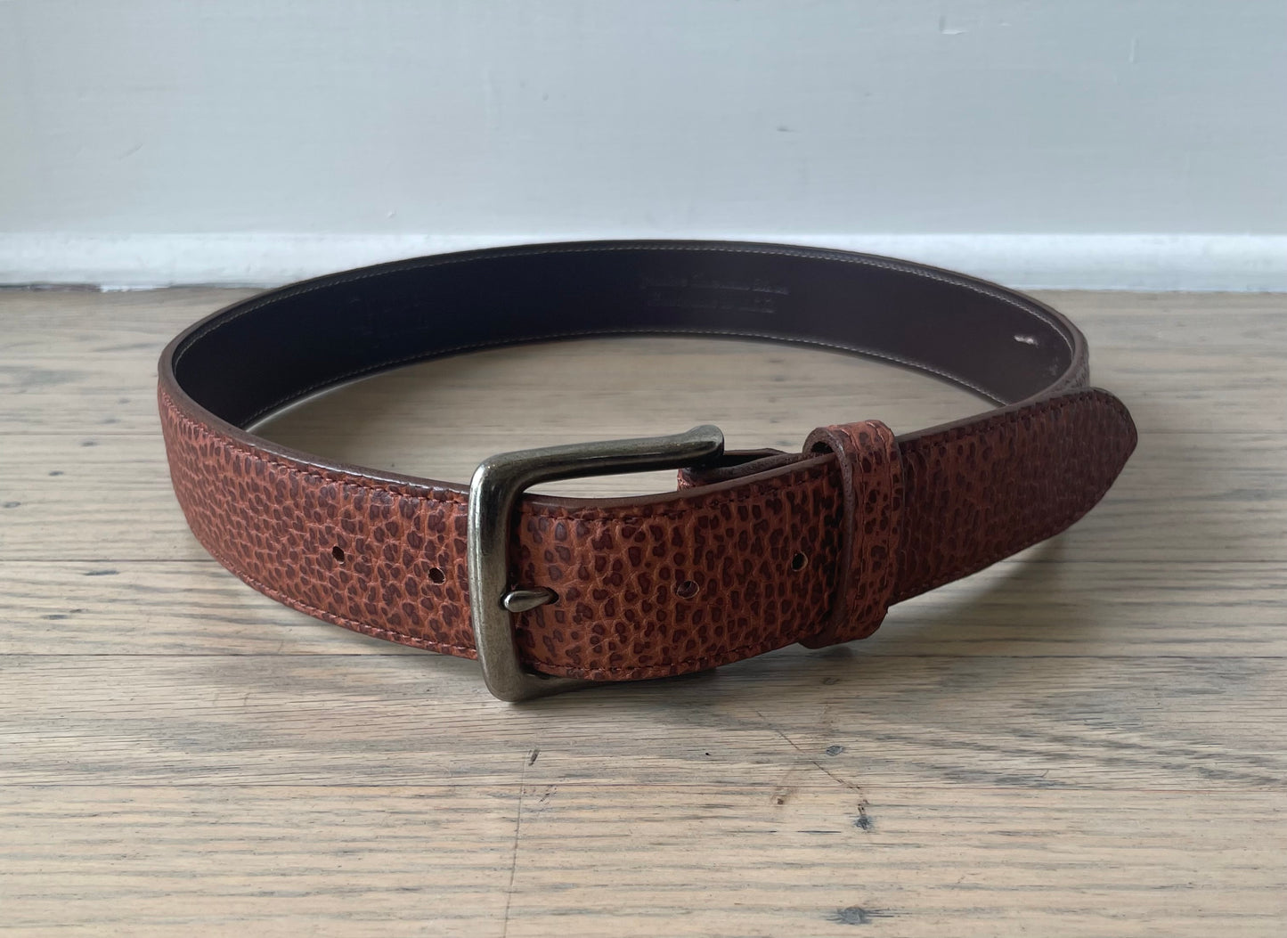 Cognac Bison Belt