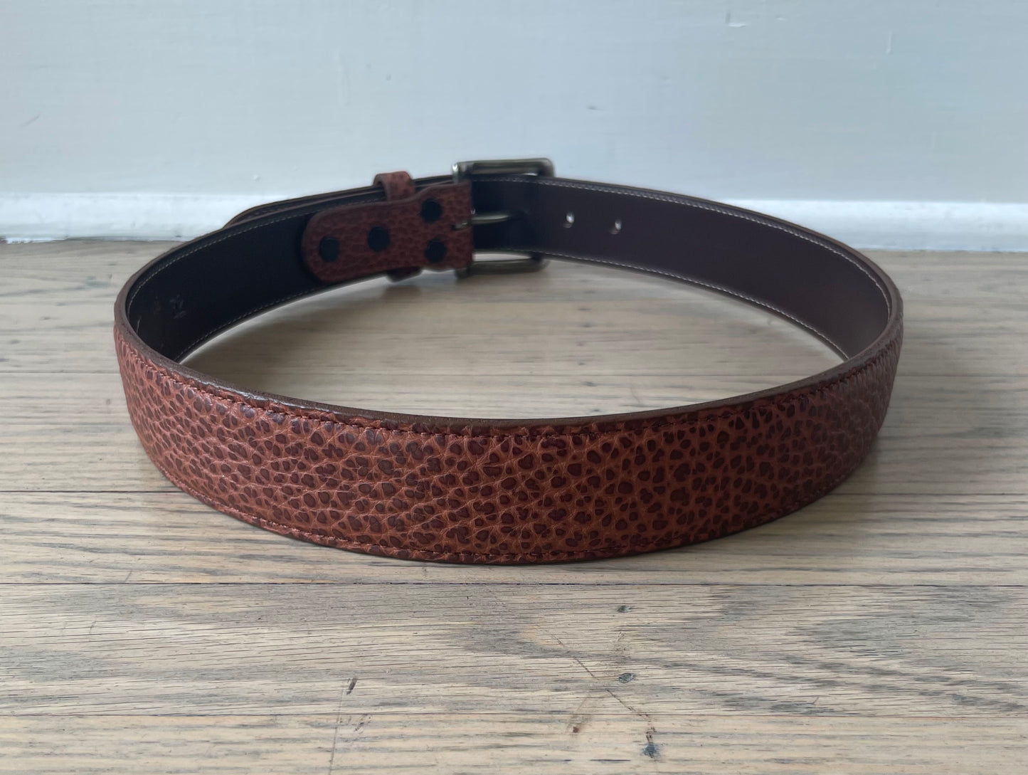 Cognac Bison Belt