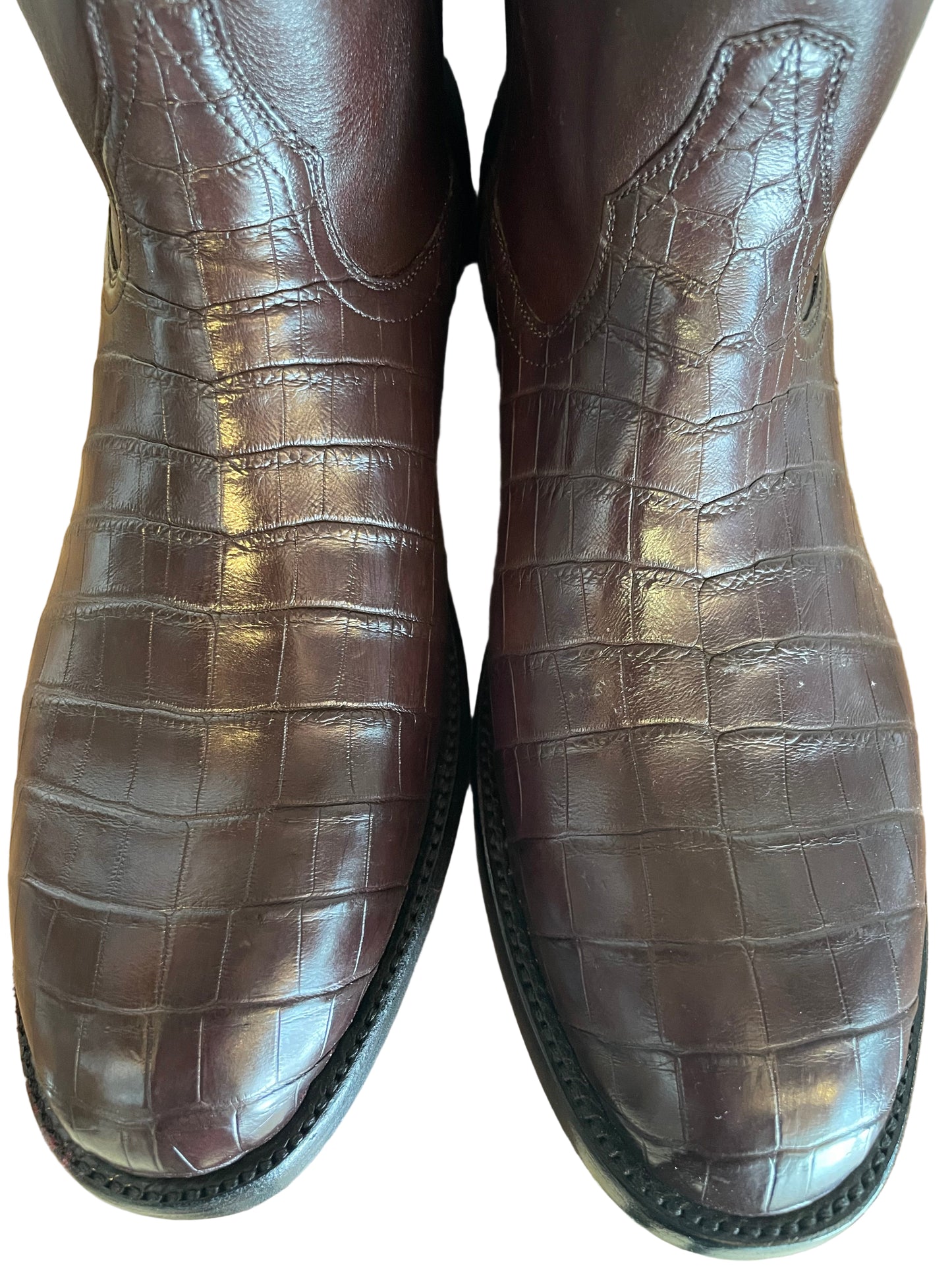 Nile Crocodile Belly Roper in Chocolate