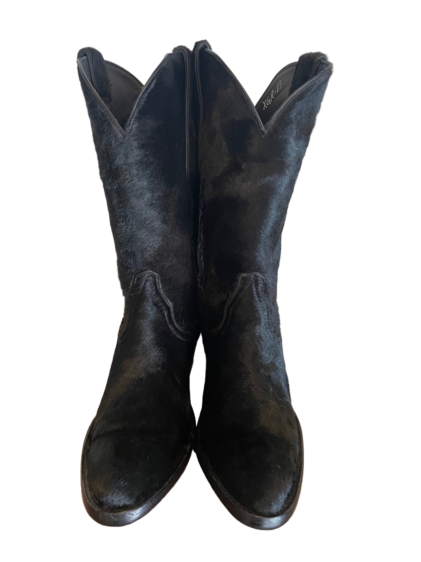 Hair-On Calf Cowgirl in Noir