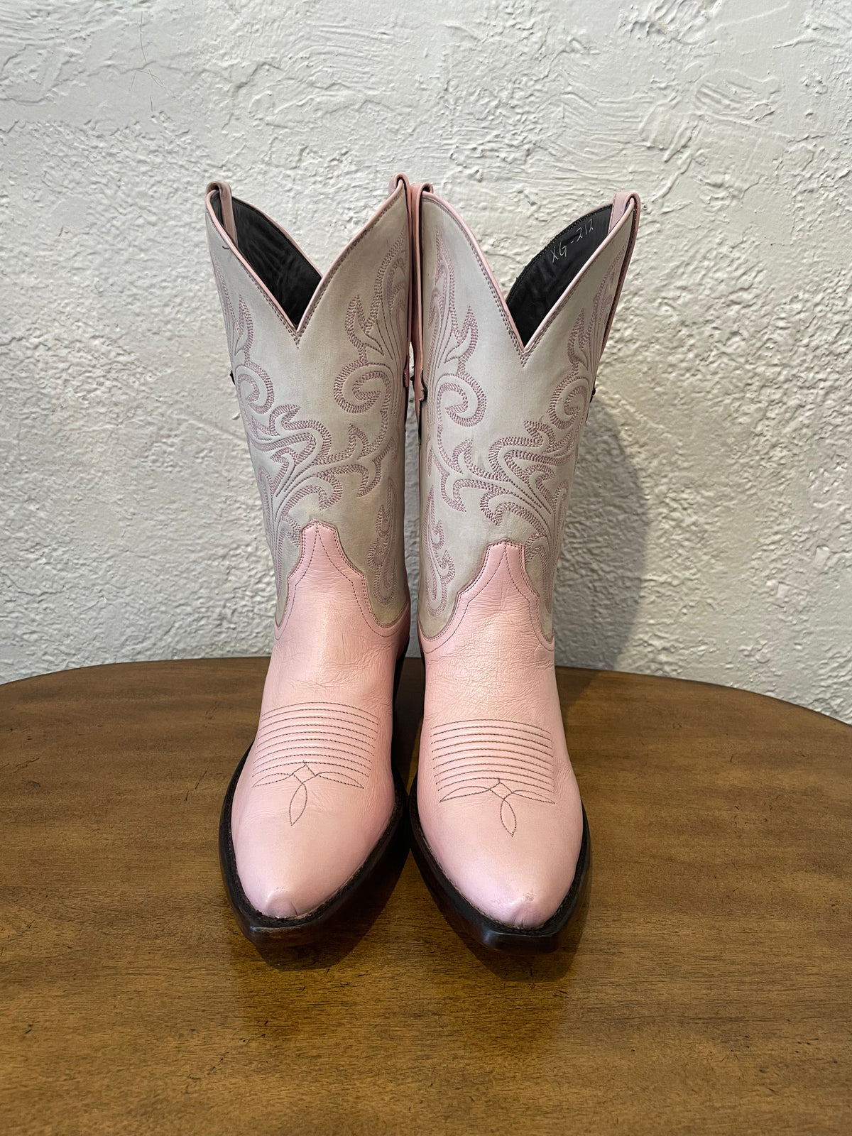 Cowgirl in Pink and Creme