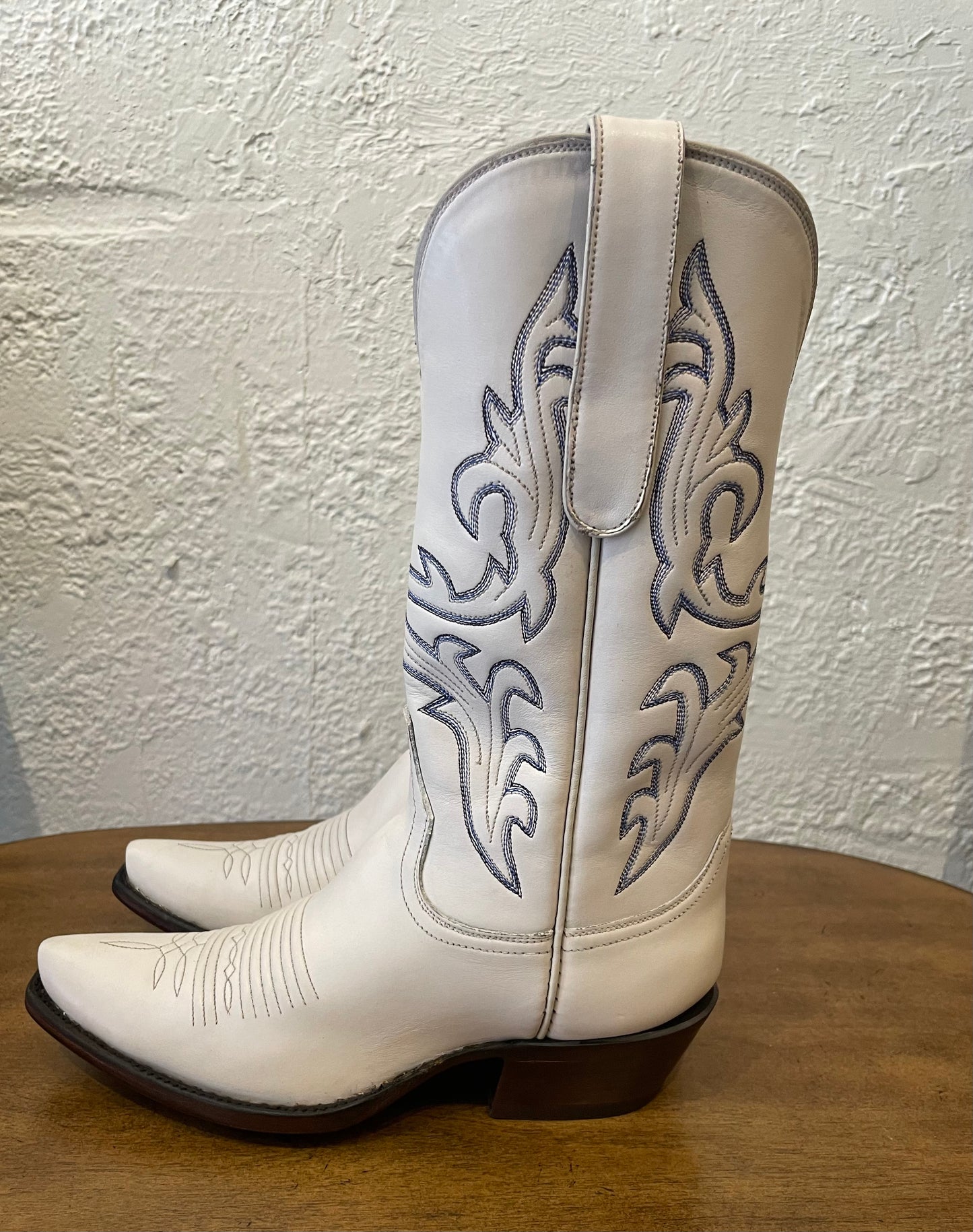 Calfskin Cowgirl in Blanc