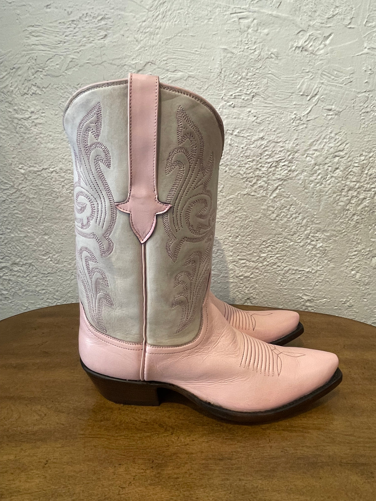 Cowgirl in Pink and Creme