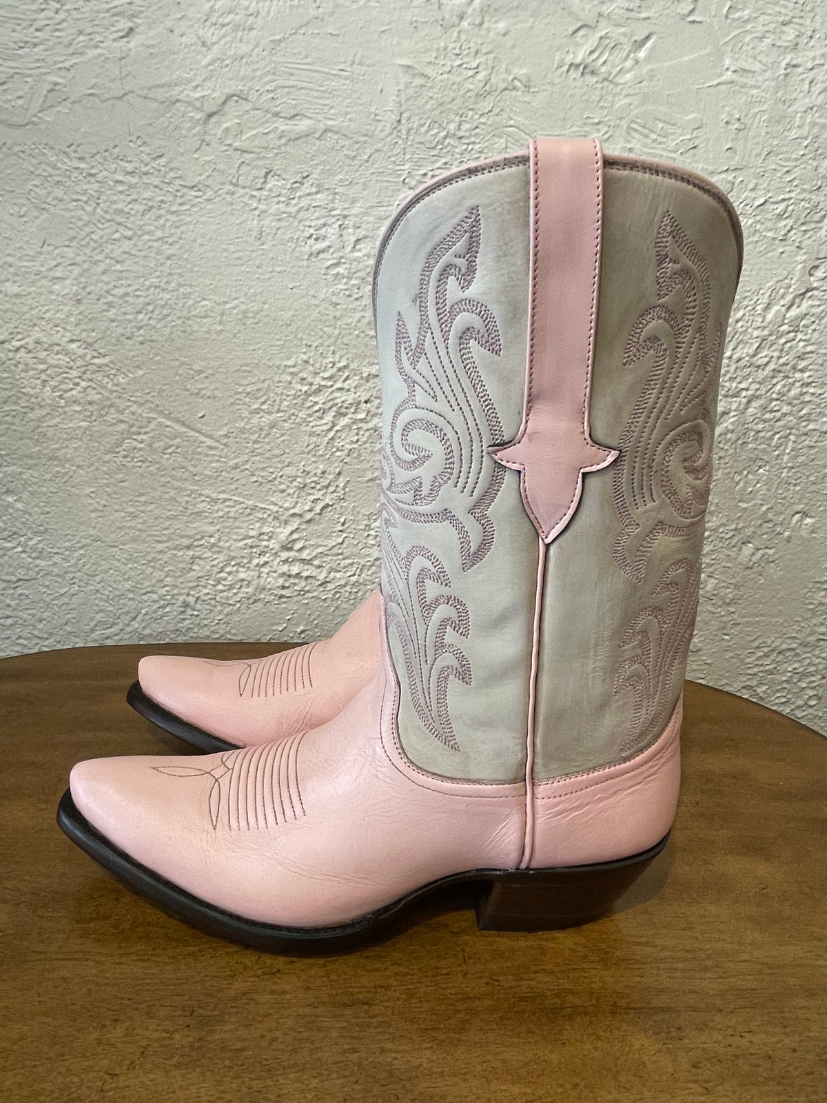 Cowgirl in Pink and Creme