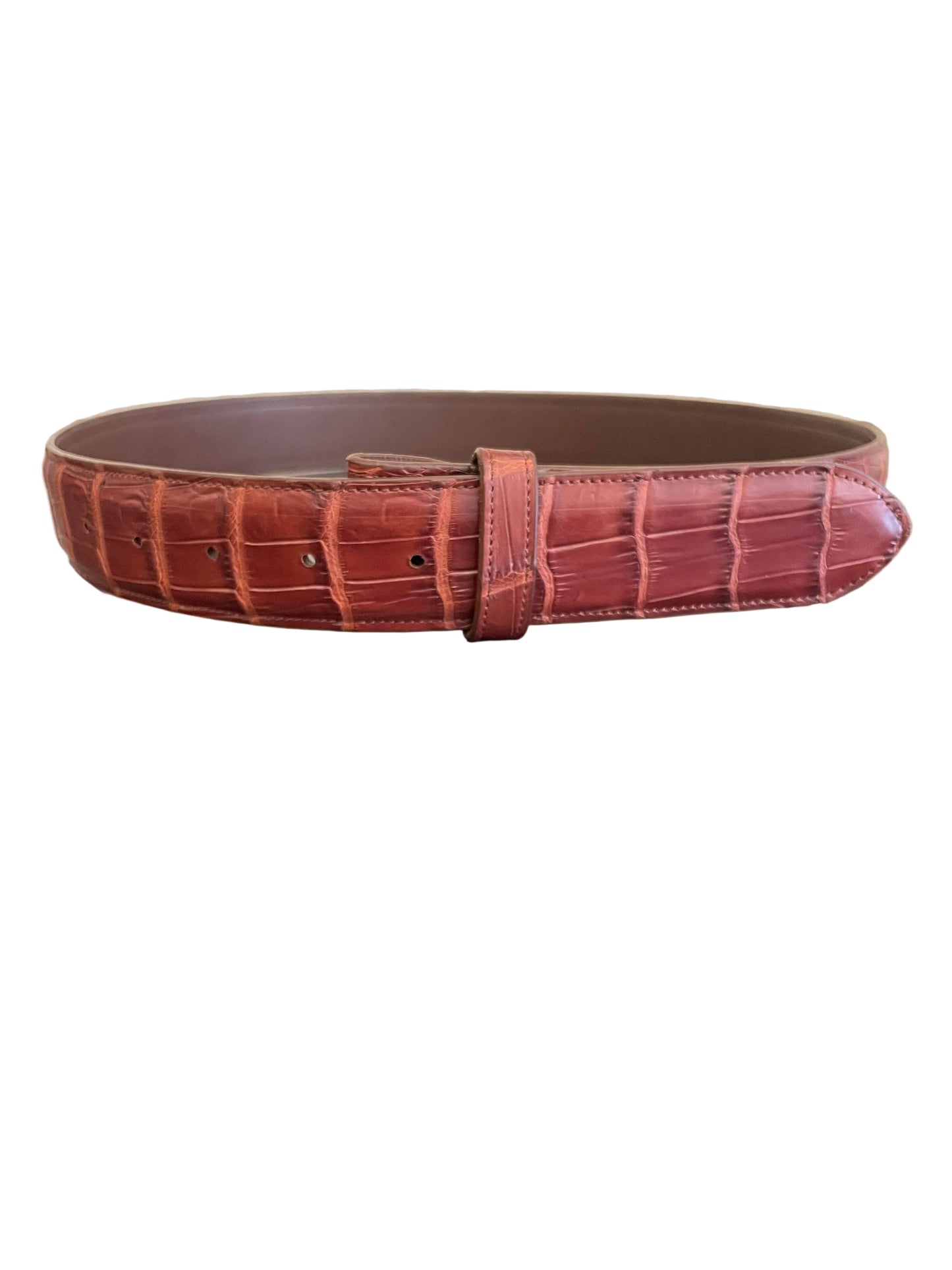 Gator Belly 1.5” Belt in Bourbon