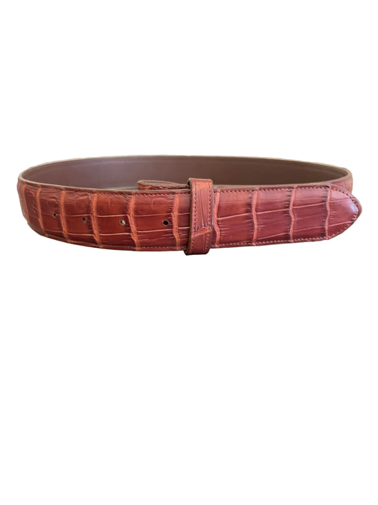 Gator Belly 1.5” Belt in Bourbon