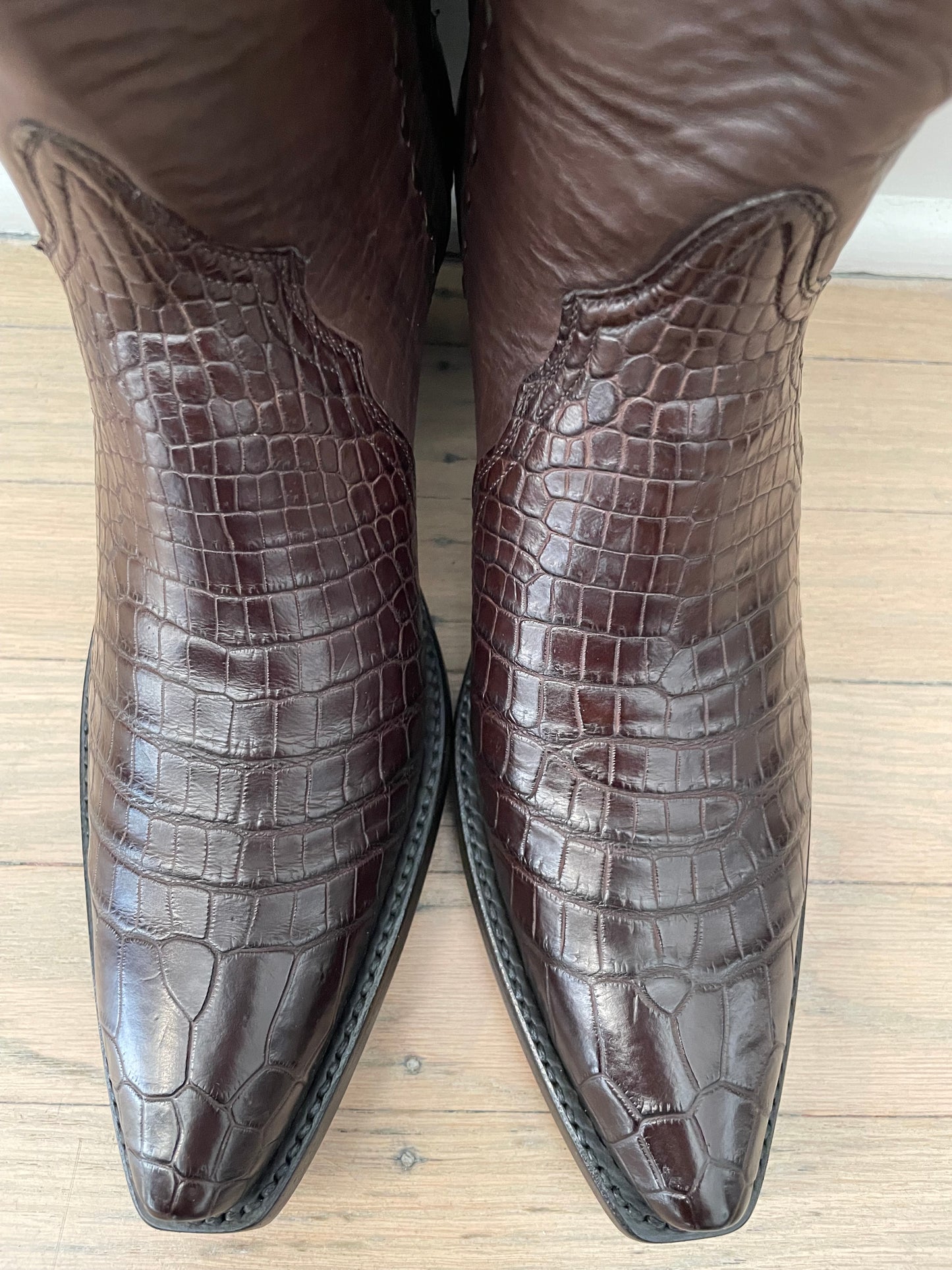 Tall Espresso Calfskin Et Espresso Crocodile ZG