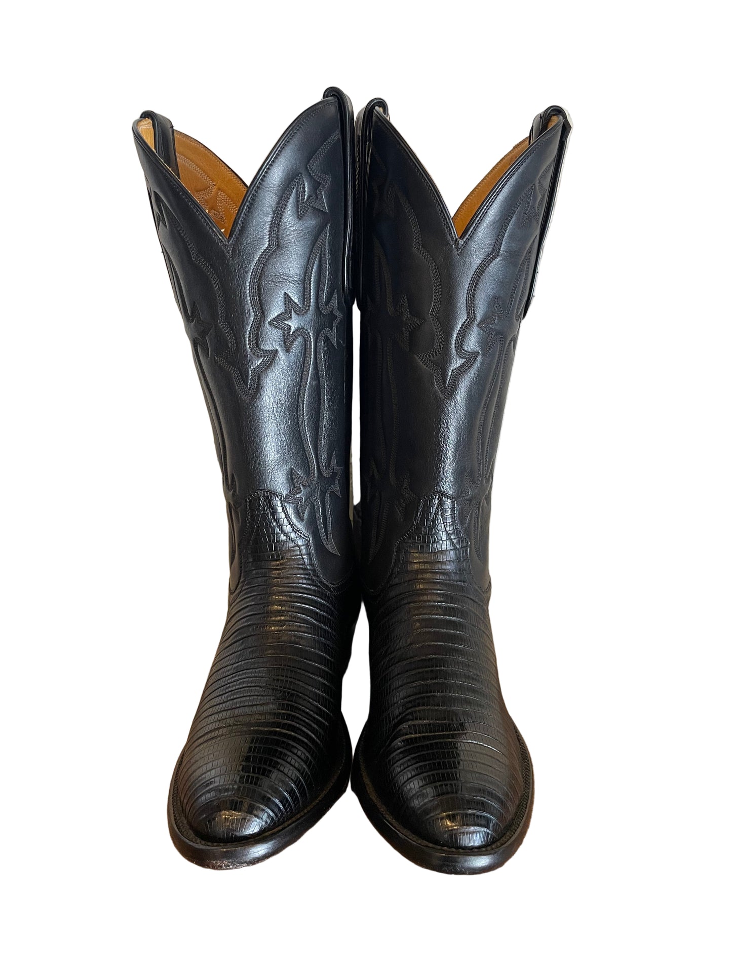 Vintage Teju Lizard Cowgirl in Noir