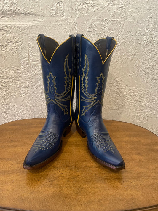Calfskin Cowgirl in Royal Blue