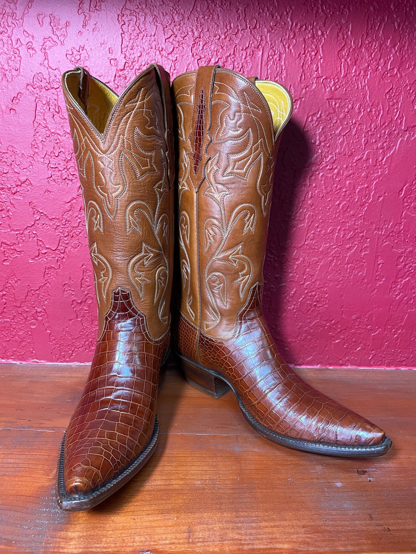 Cognac Alligator Belly Cowgirl (Vintage)