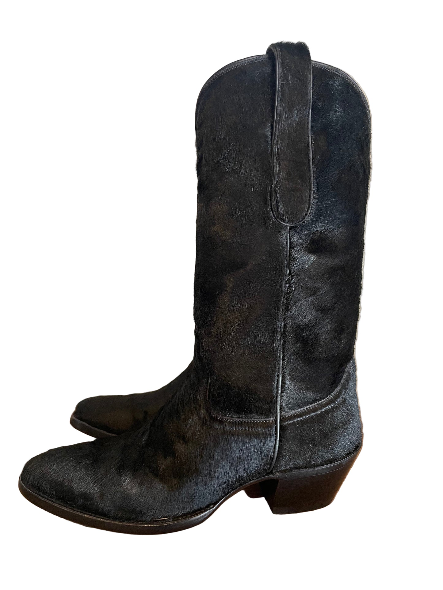 Hair-On Calf Cowgirl in Noir