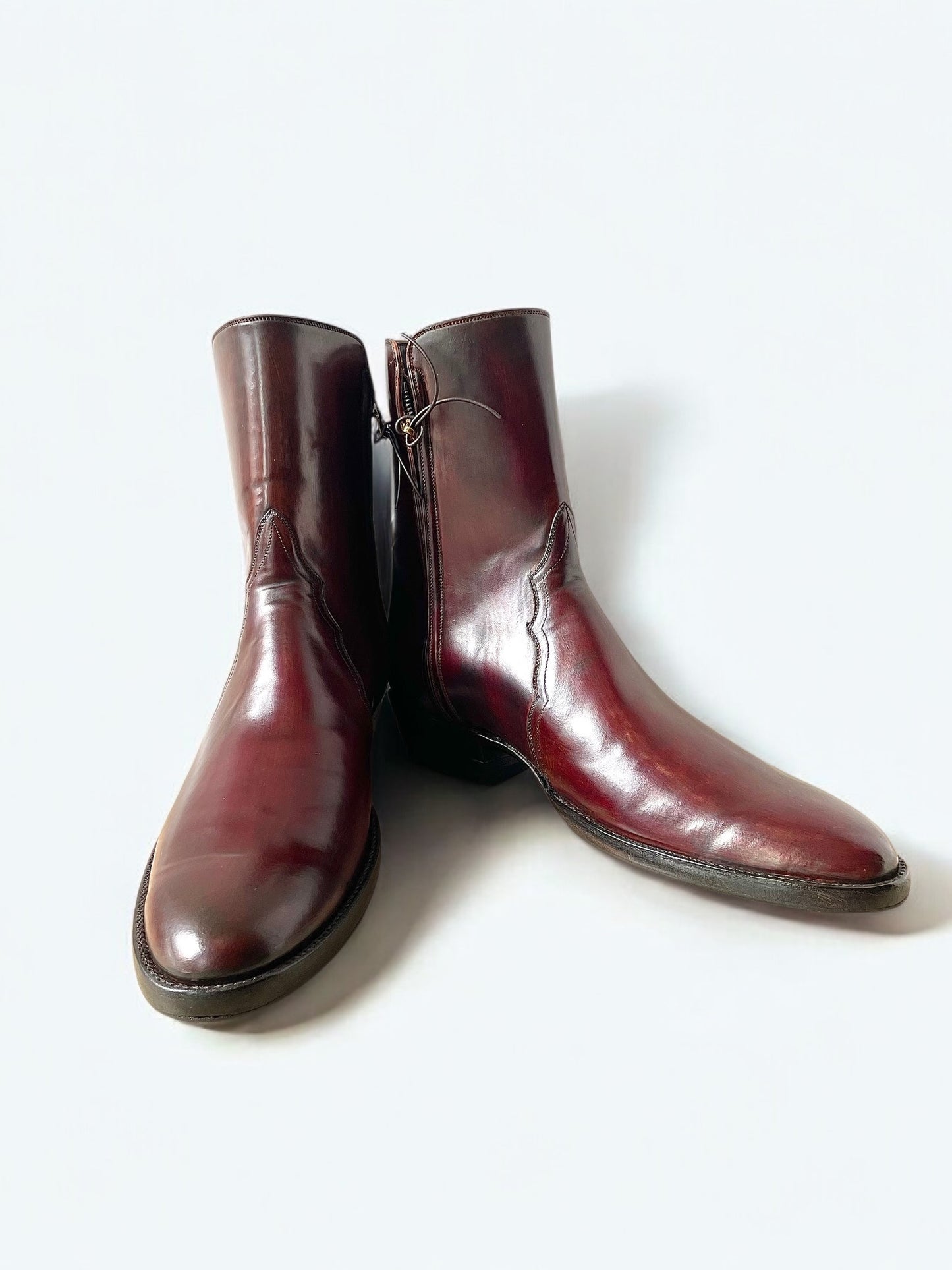 Shell Cordovan Zip in Mahogany