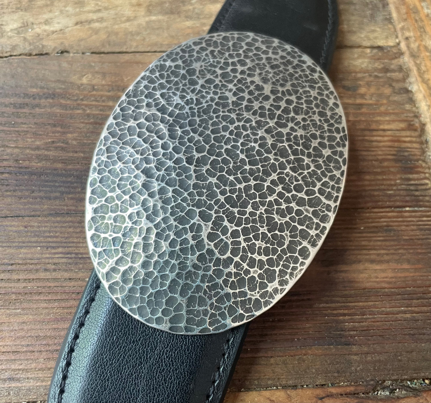 Hammered Oval Buckle