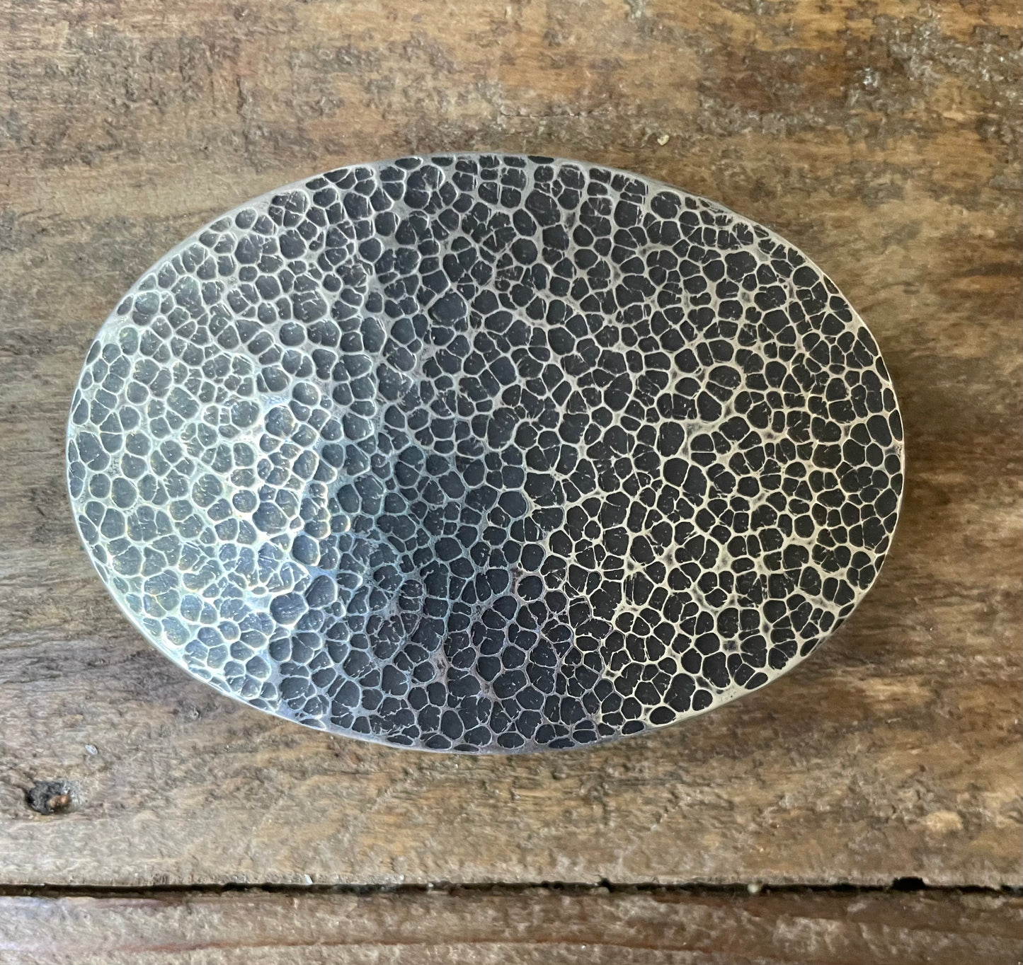 Hammered Oval Buckle