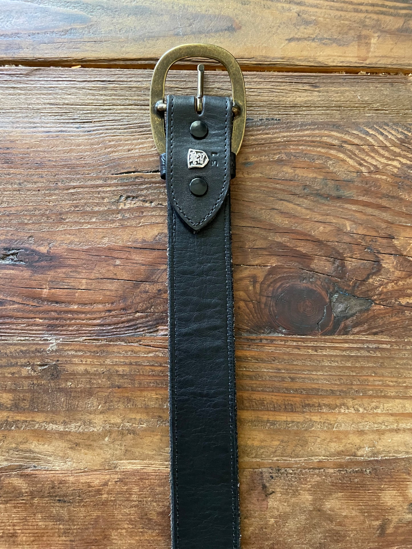 Aged Handtooled Belt
