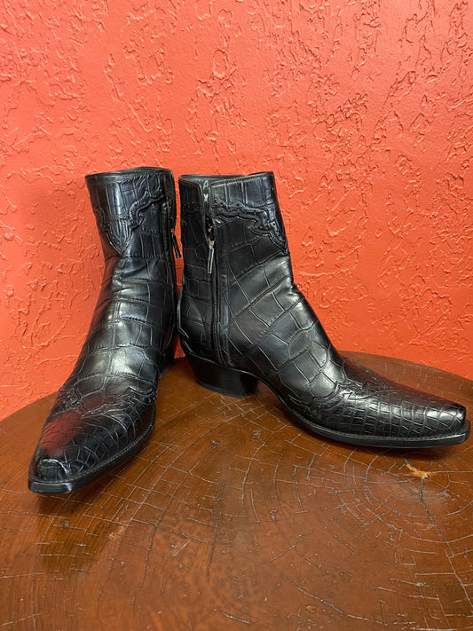 Majestic Alligator Belly Noir Zorro