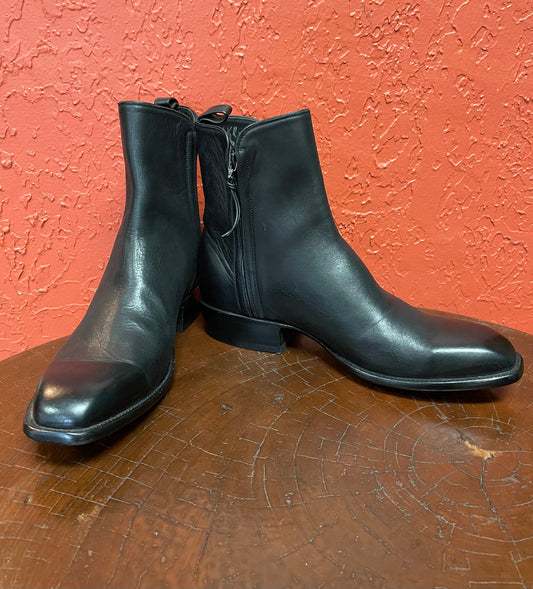 French Toe Calfskin Noir Zorro